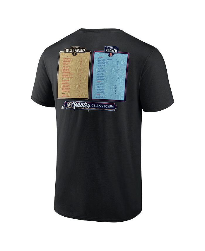 Fanatics Men's Black Seattle Kraken vs. Vegas Golden Knights 2024 NHL