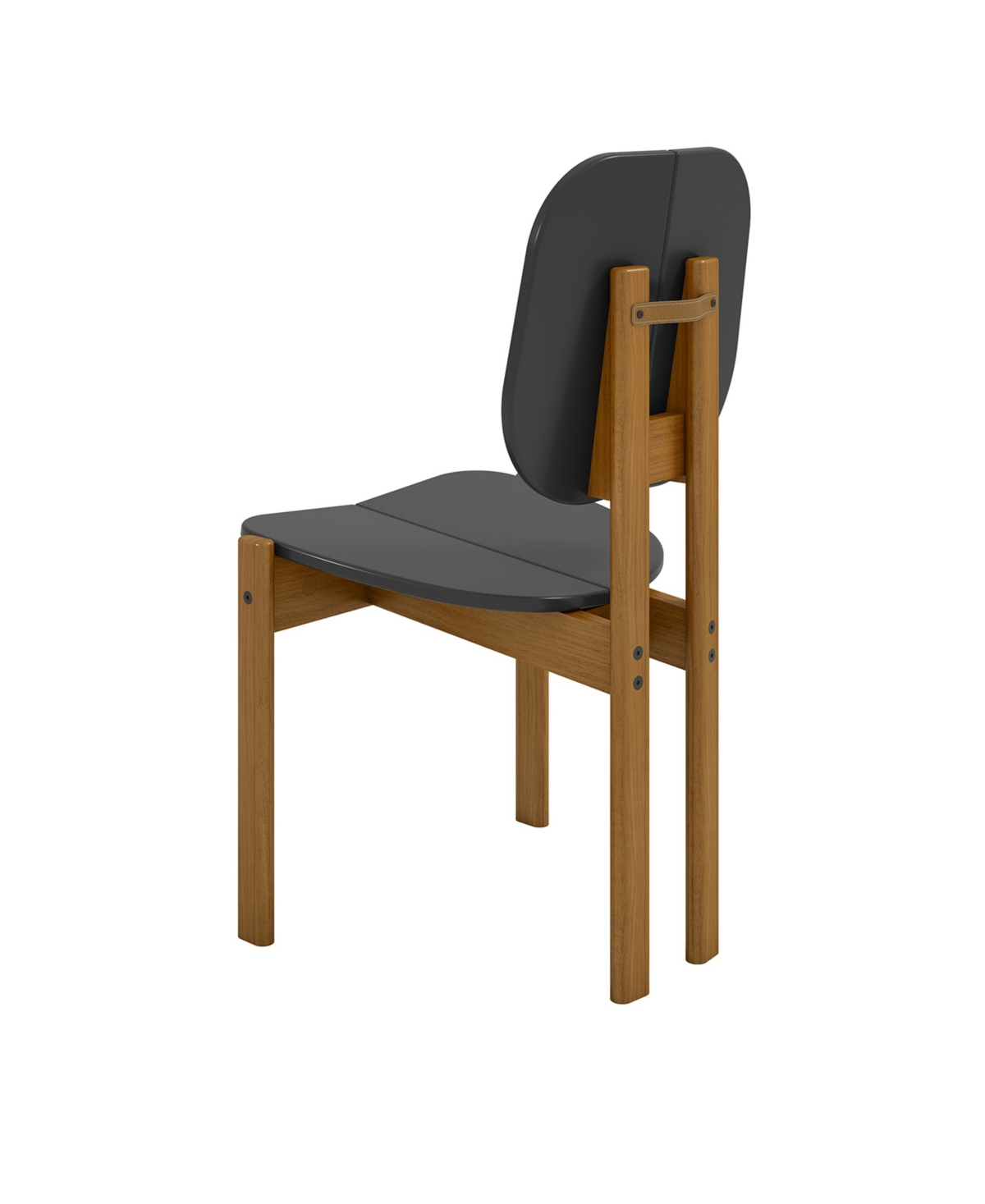 Manhattan Comfort Gales 2-Piece Mdf Dining Chair With Solid Wood Legs