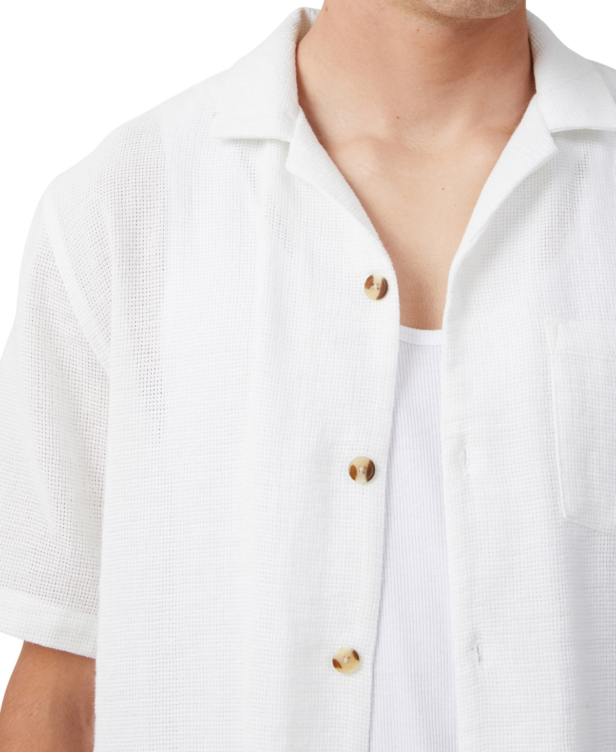 COTTON ON MEN'S PALMA SHORT SLEEVE SHIRT 