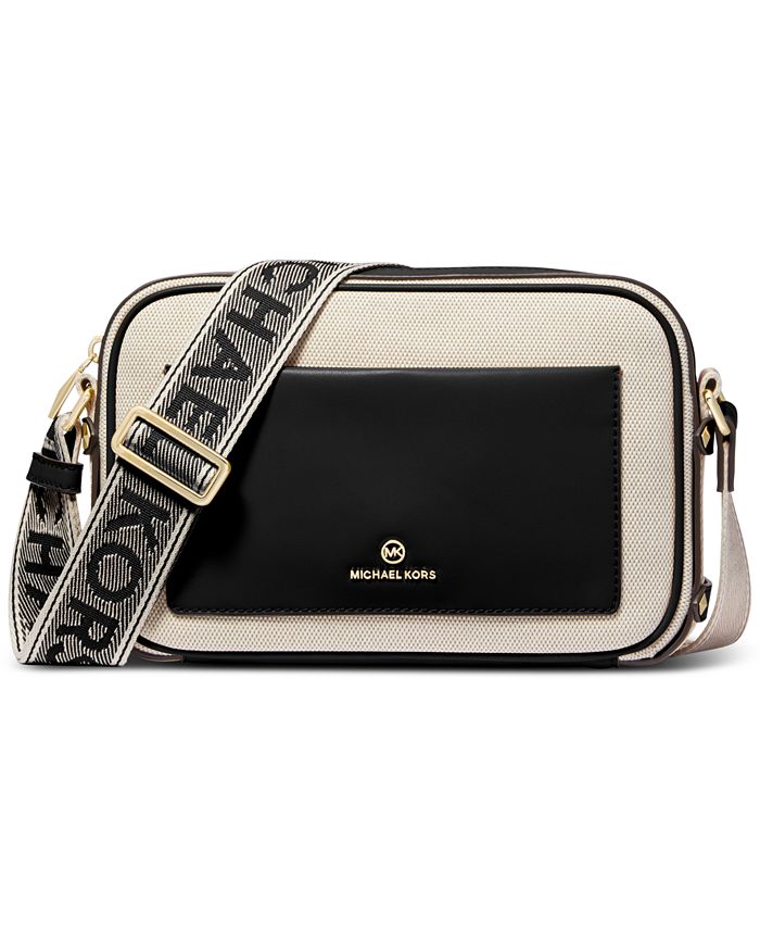 Maeve east west signature logo semi lux pocket crossbody bag Clearance