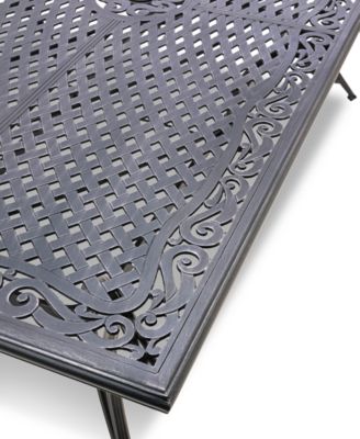 Wythburn Mix and Match 84"x 42" Cast Aluminum Outdoor Dining Table