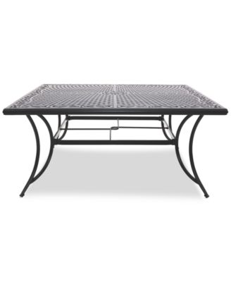 Wythburn Mix and Match 64" Square Cast Aluminum Outdoor Dining Table, Created for Macy's