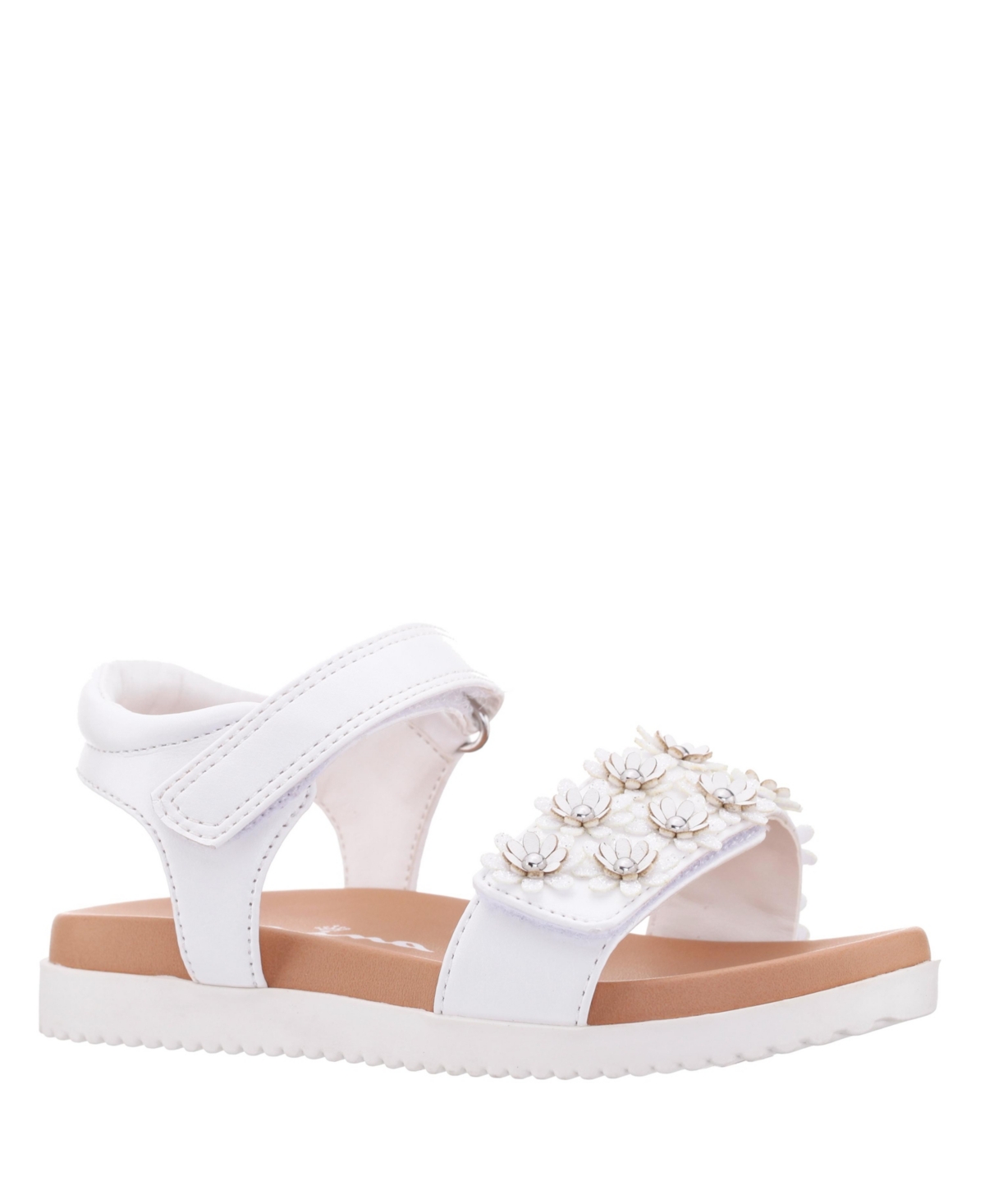 Shop Nina Toddler Girls Comfort Sandals In White