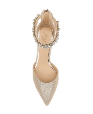 Women's Raleigh Rhinestone Ankle Strap Evening Pumps