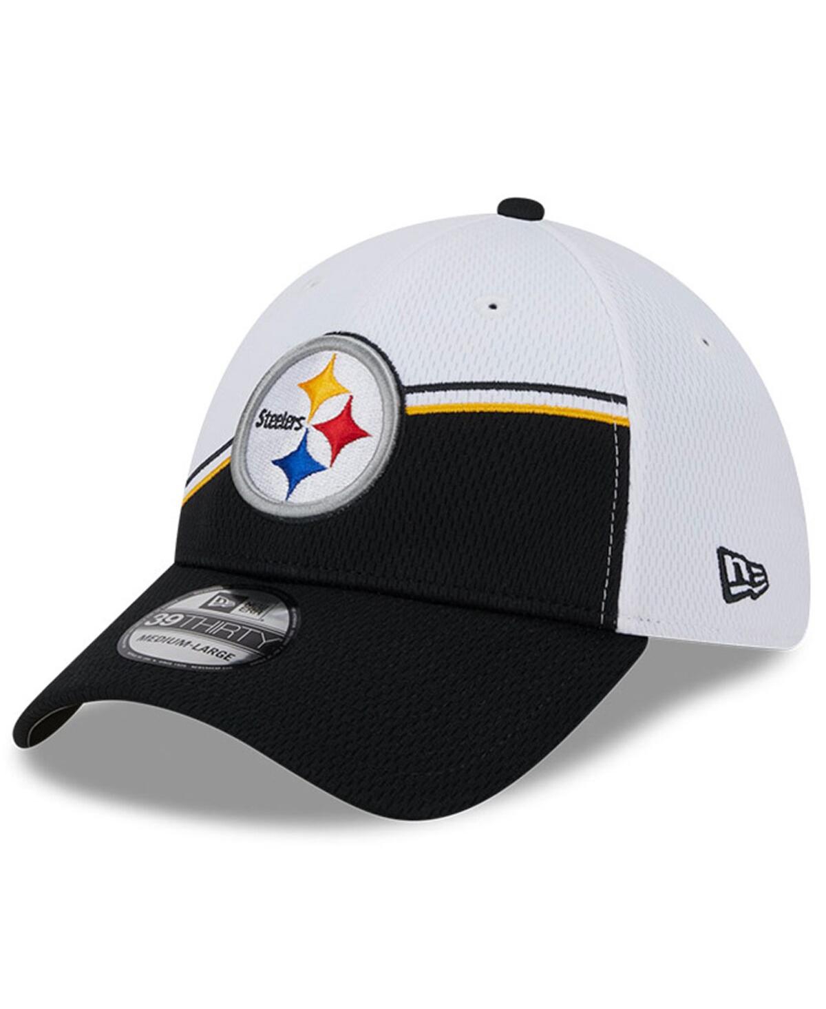 Men's New Era Black Pittsburgh Steelers 2023 Sideline 39THIRTY Flex Hat - Black