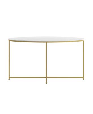 Fairdale Coffee Table With Round Cross Brace Frame