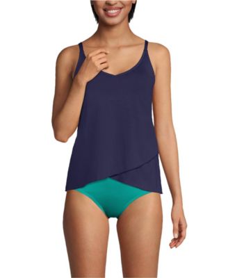 Women's D-Cup Tulip Hem Tankini Top