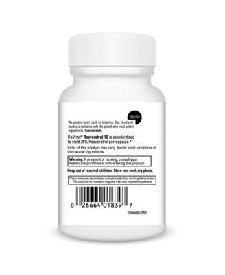 DaVinci - Resveratrol-50 - 60 Capsules