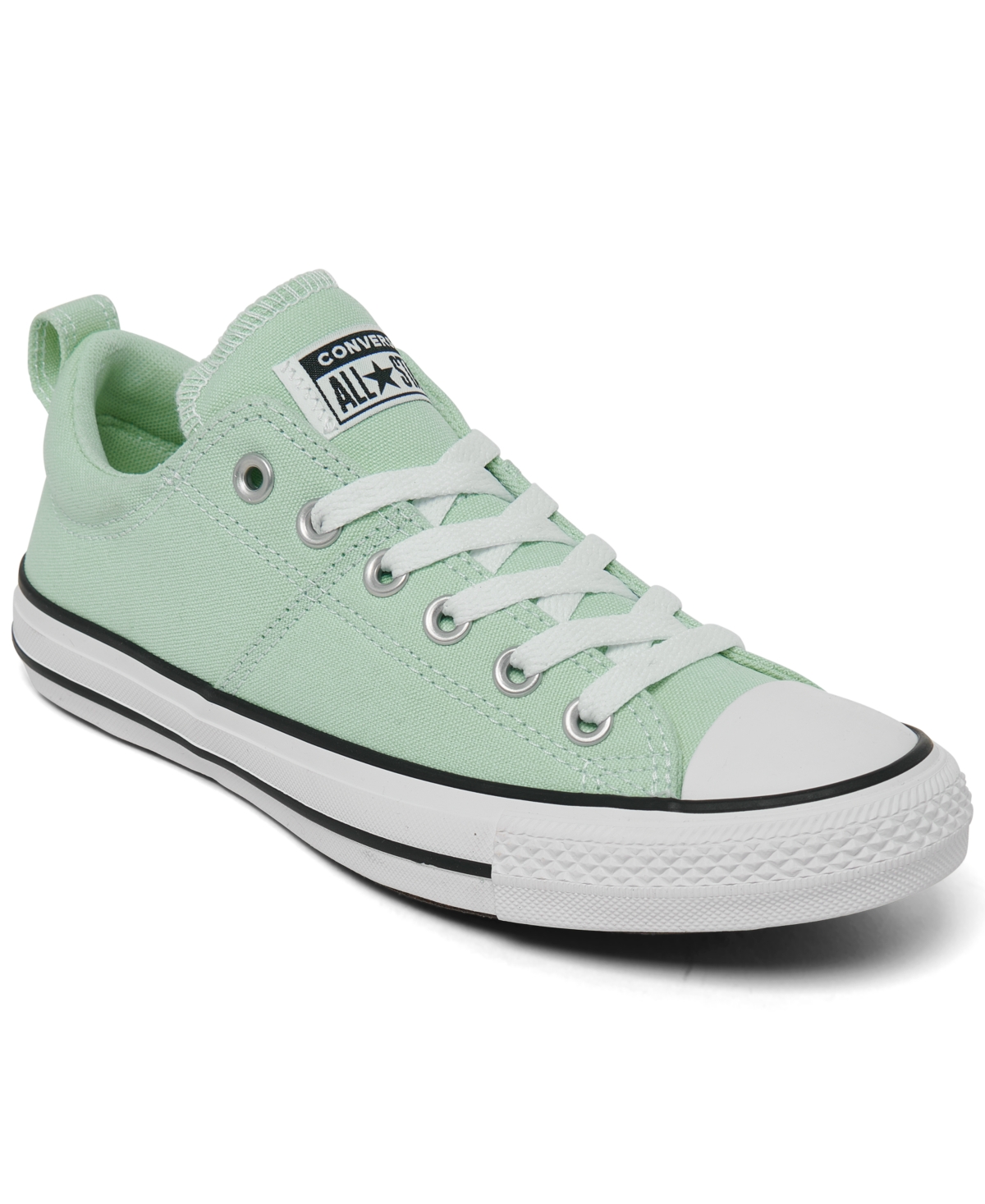 Converse Women's Chuck Taylor Madison Low Top Casual Sneakers From Finish Line In Sticky Aloe,white