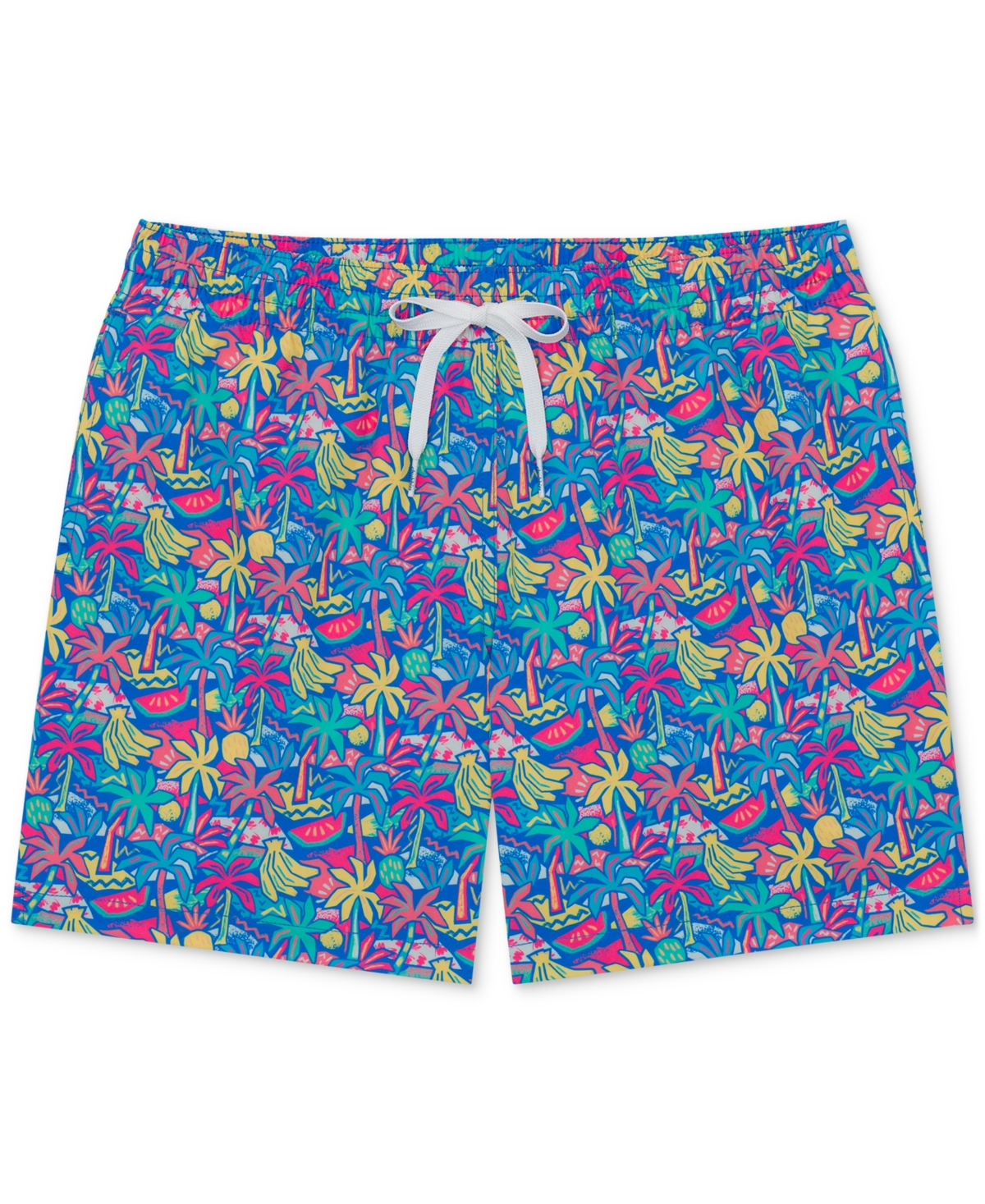 Shop Chubbies Men's The Tropical Bunches Quick-dry 5-1/2" Swim Trunks In Bright Blue