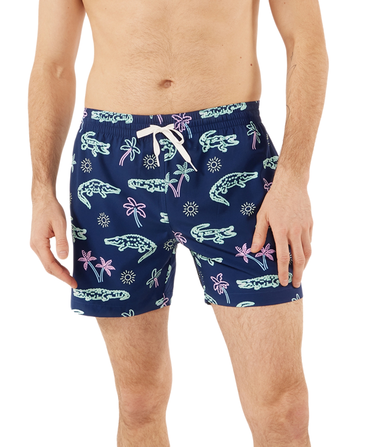 Shop Chubbies Men's The Neon Glades Quick-dry 5-1/2" Swim Trunks In Navy