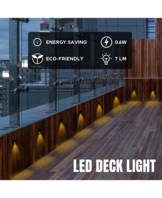 12V LED Warm White Deck Stair Light Lamp Waterproof Yard Patio Pathway Landscape 20 Pack