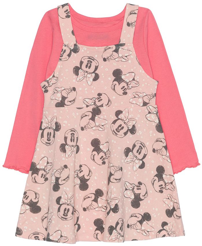 Disney Toddler Girls Long Sleeve Top with Minnie Mouse Jumper