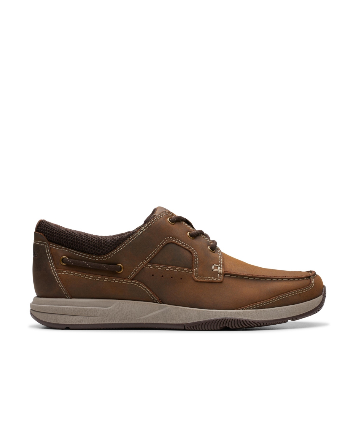Clarks Men's Collection Sailview Lace Up Casual Shoes In Beeswax Leather