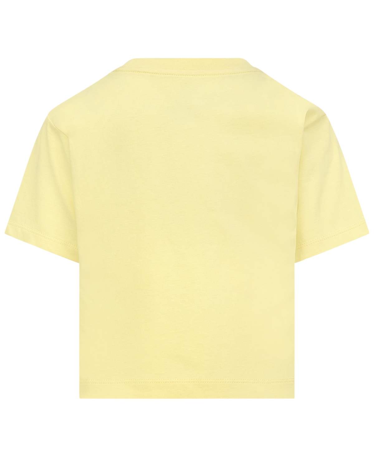 Shop Nike Little Girls Club Boxy Short Sleeve T-shirt In Soft Yellow