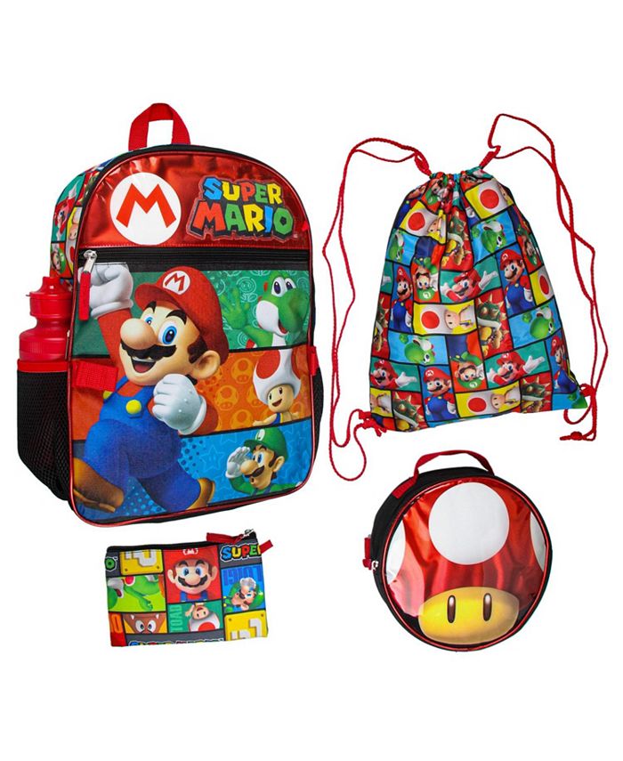 Nintendo Super Mario Backpack with Detachable Mushroom Lunch Tote 16 ...