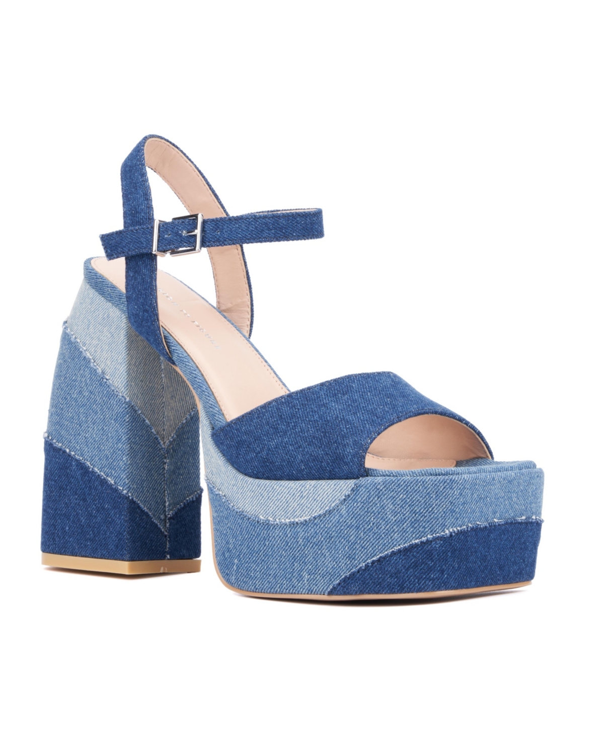 Women's Imogen Platform Heel Sandal - Wide Width - Blue