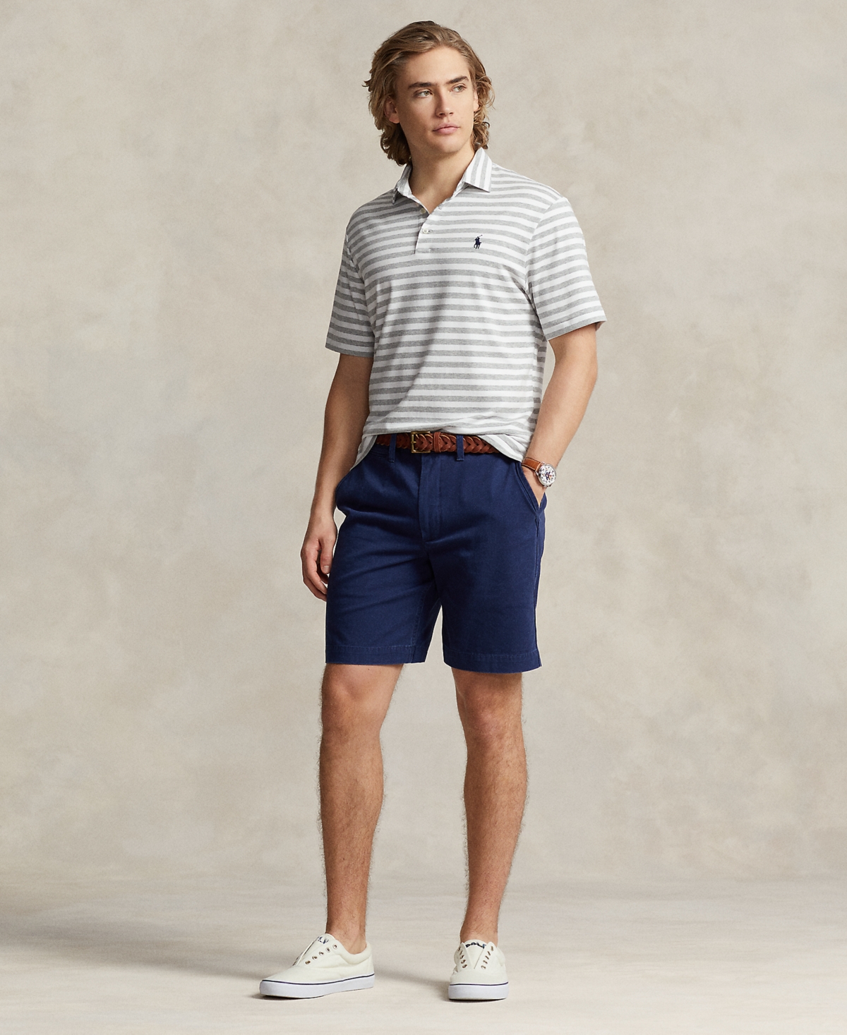 Polo Ralph Lauren Men's Classic-Fit Soft Cotton Polo Shirt -white