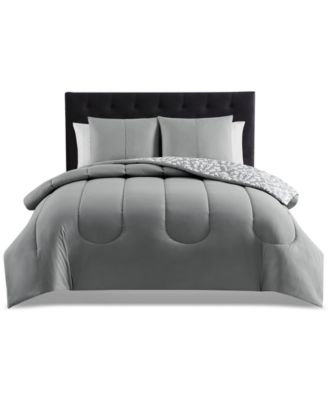 Keeco Brushed Damask 3-Pc. Comforter Set