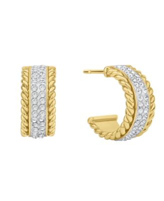 And Now This Crystal C Hoop Earring - Gold 24$