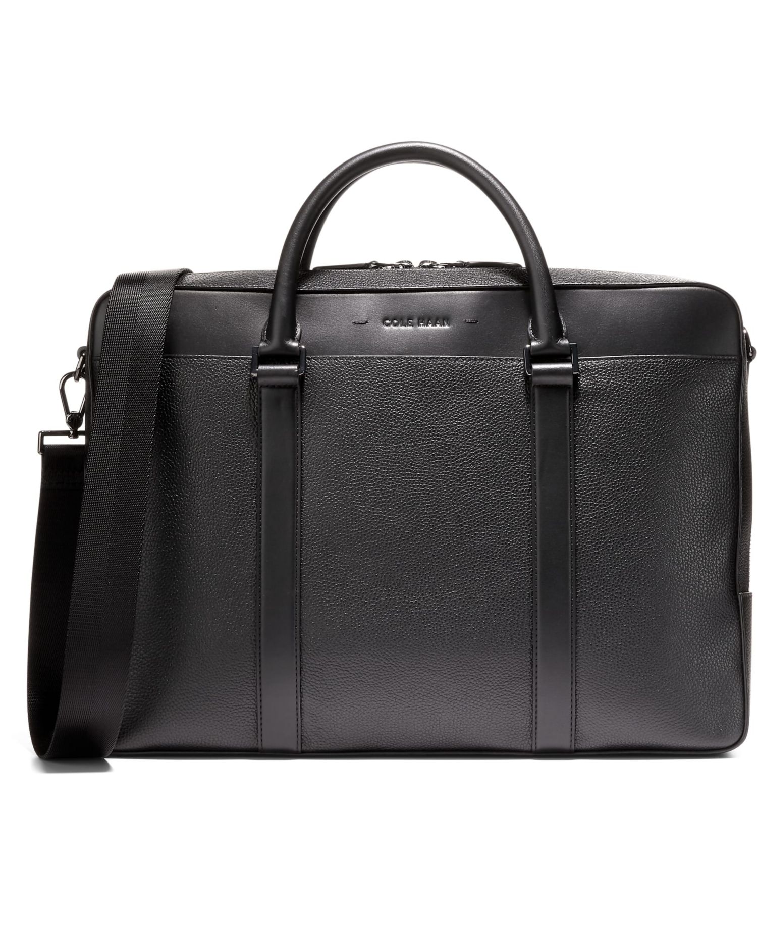 Triboro Medium Leather Briefcase Bag