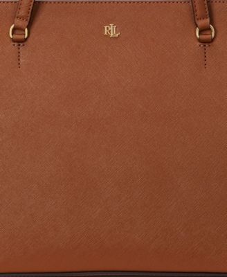 Crosshatch Leather Medium Karly Shopper Tote