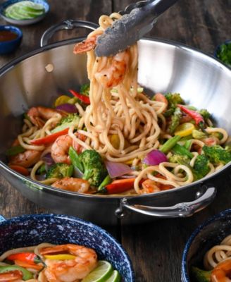 ProBond&reg; Clad Stainless Steel 14" Covered Wok