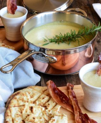 CopperBond Copper Induction 4-Quart Covered Saucepan with Helper Handle