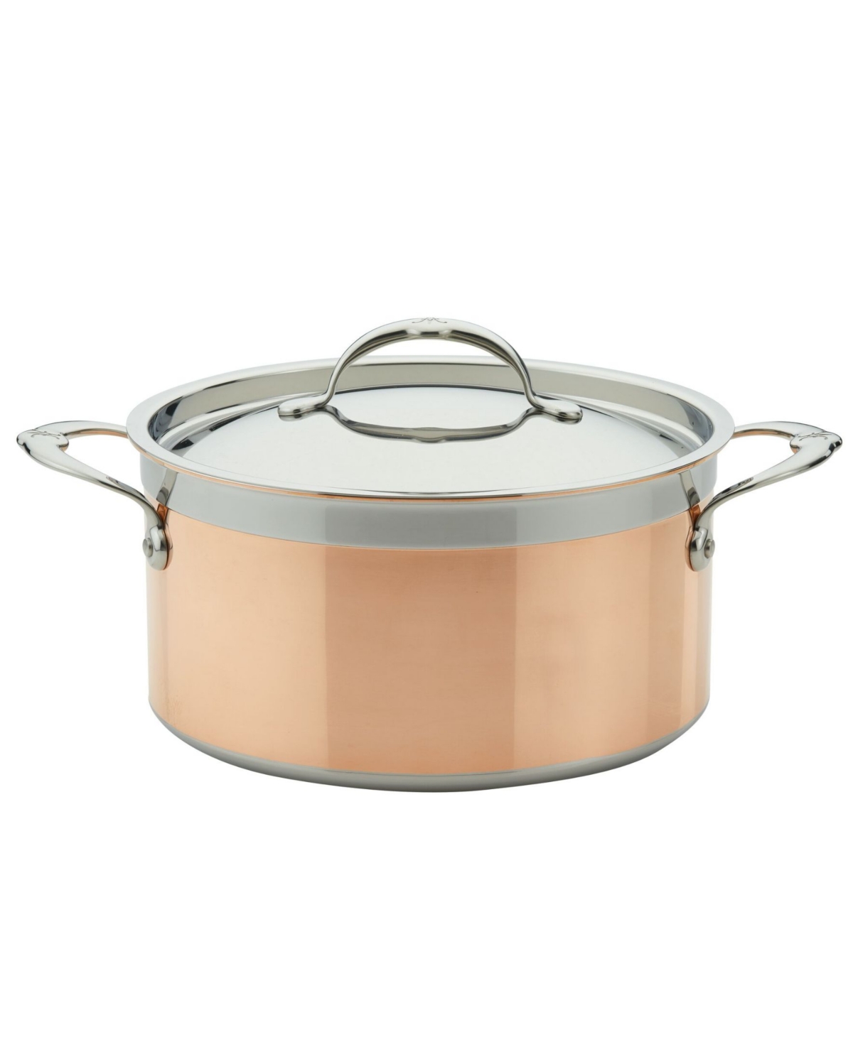 Shop Hestan Copperbond Copper Induction 6-quart Covered Stock Pot