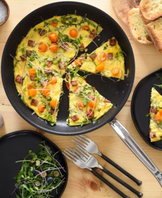 ProBond Clad TITUM&reg; Stainless Steel Nonstick, Set of Two-  8.5" Open Skillet 11" Open Skillet