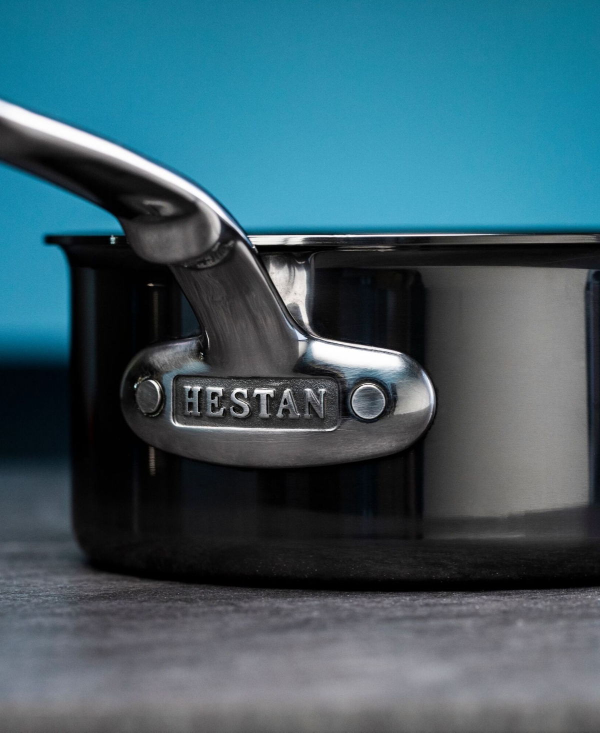 Hestan Nanobond Titanium Stainless Steel 1.5-quart Covered Saucepan In Stainless Steel