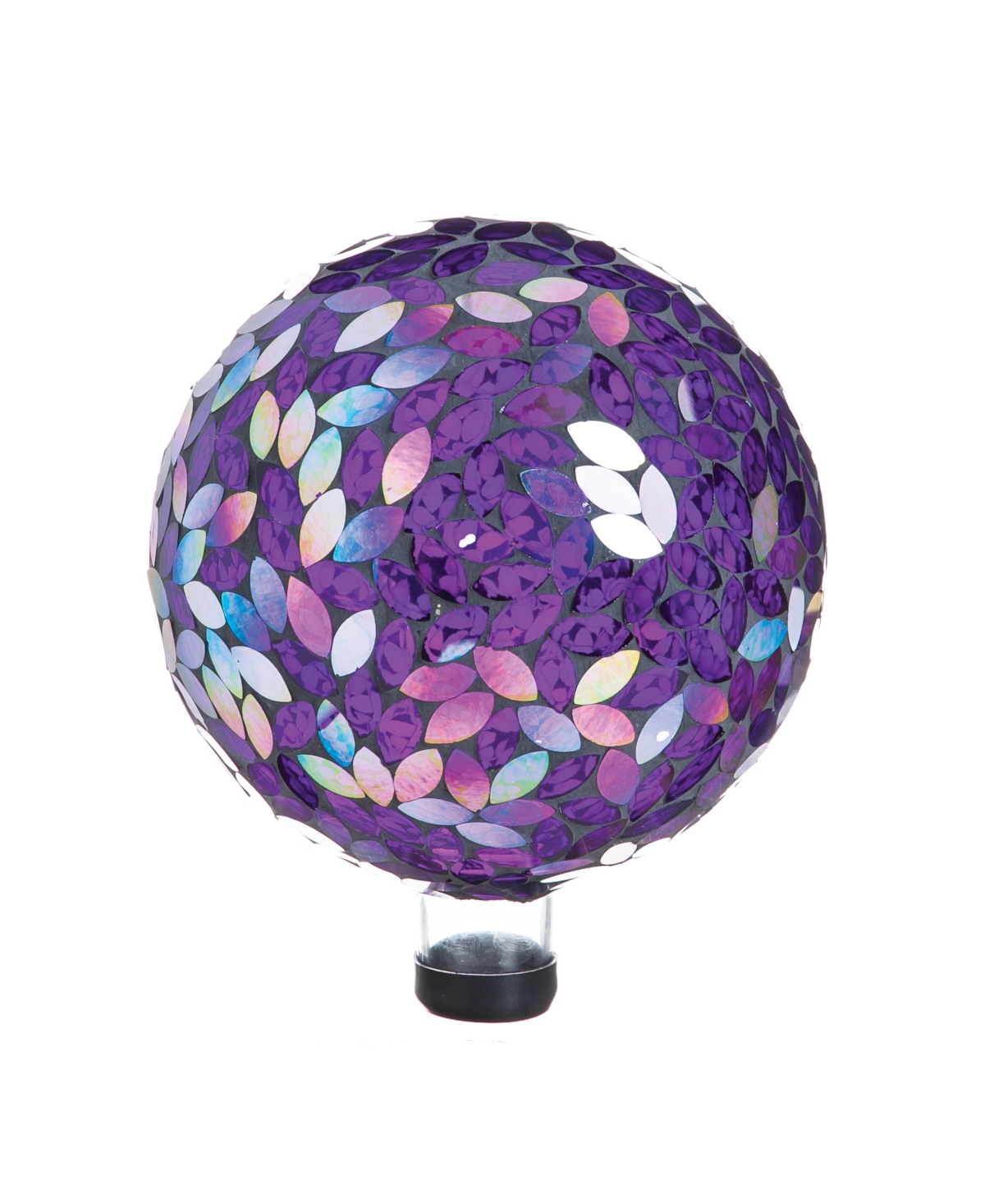 Flower Petal Mosaic Gazing Ball - Multicolored