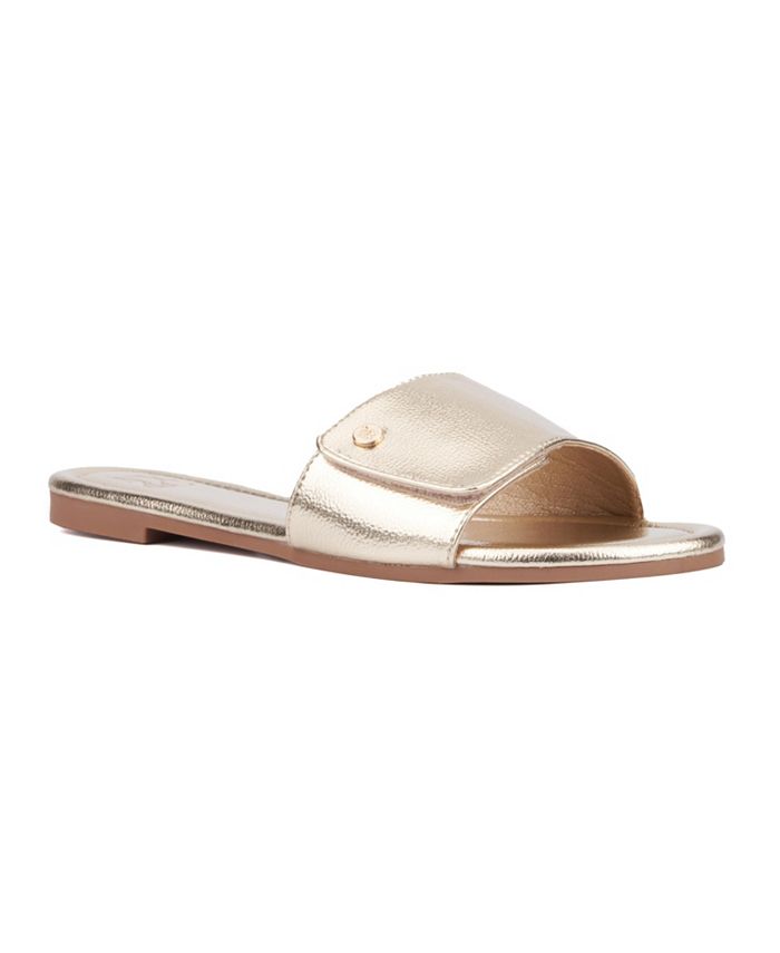 Macy's gold flat hotsell sandals