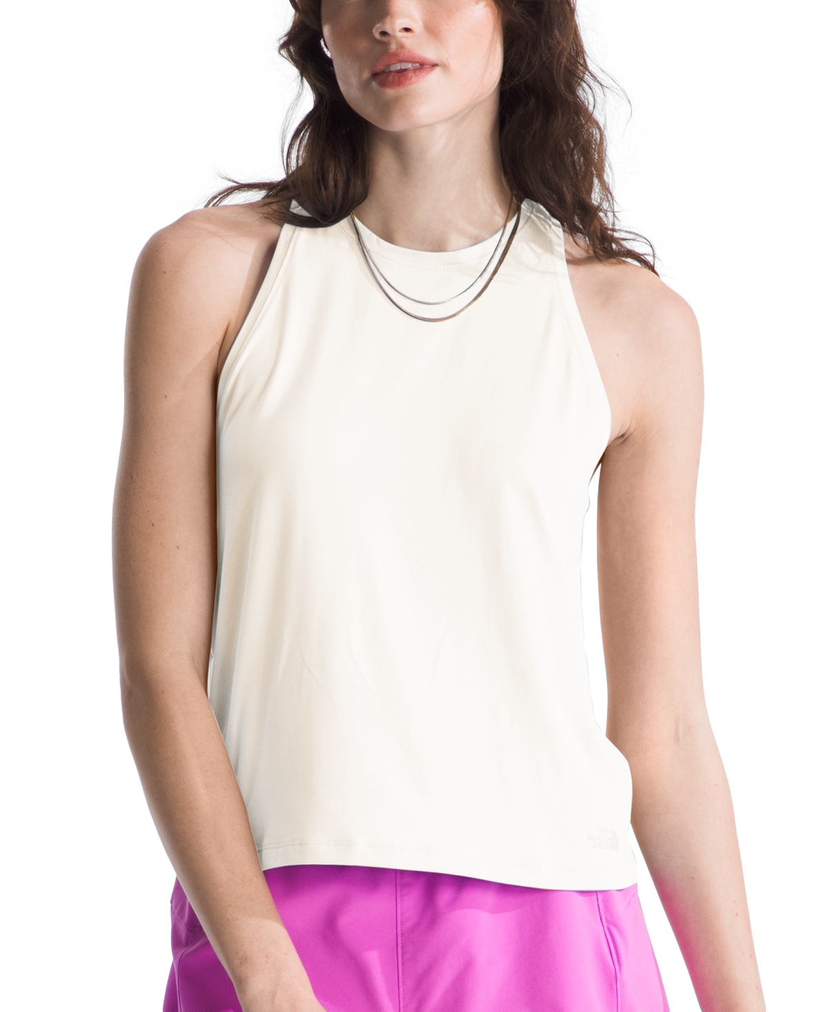 Shop The North Face Women's Dune Sky Standard Tank Top In White Dune