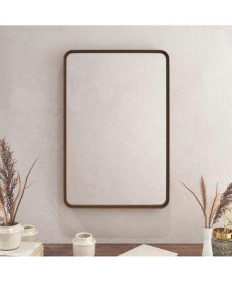 Wall Mirror Large Mirror, Rustic Accent Mirror For Bathroom, Entry, Dining Room, & Living Room. Metal Mirror