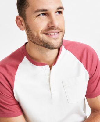 Men's Regular-Fit Colorblocked Baseball Henley
