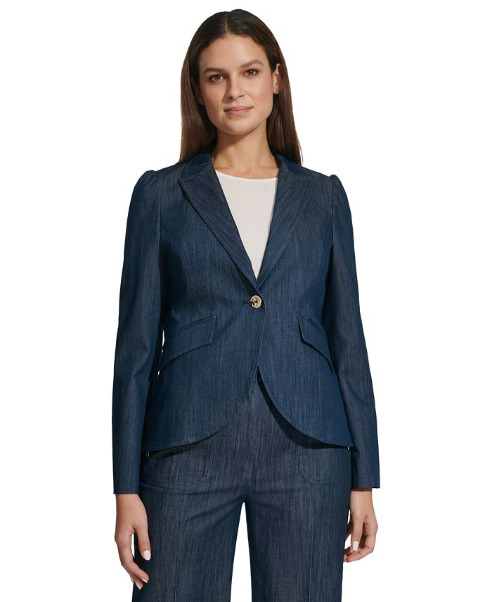 Macy's tommy hilfiger women's blazer hotsell