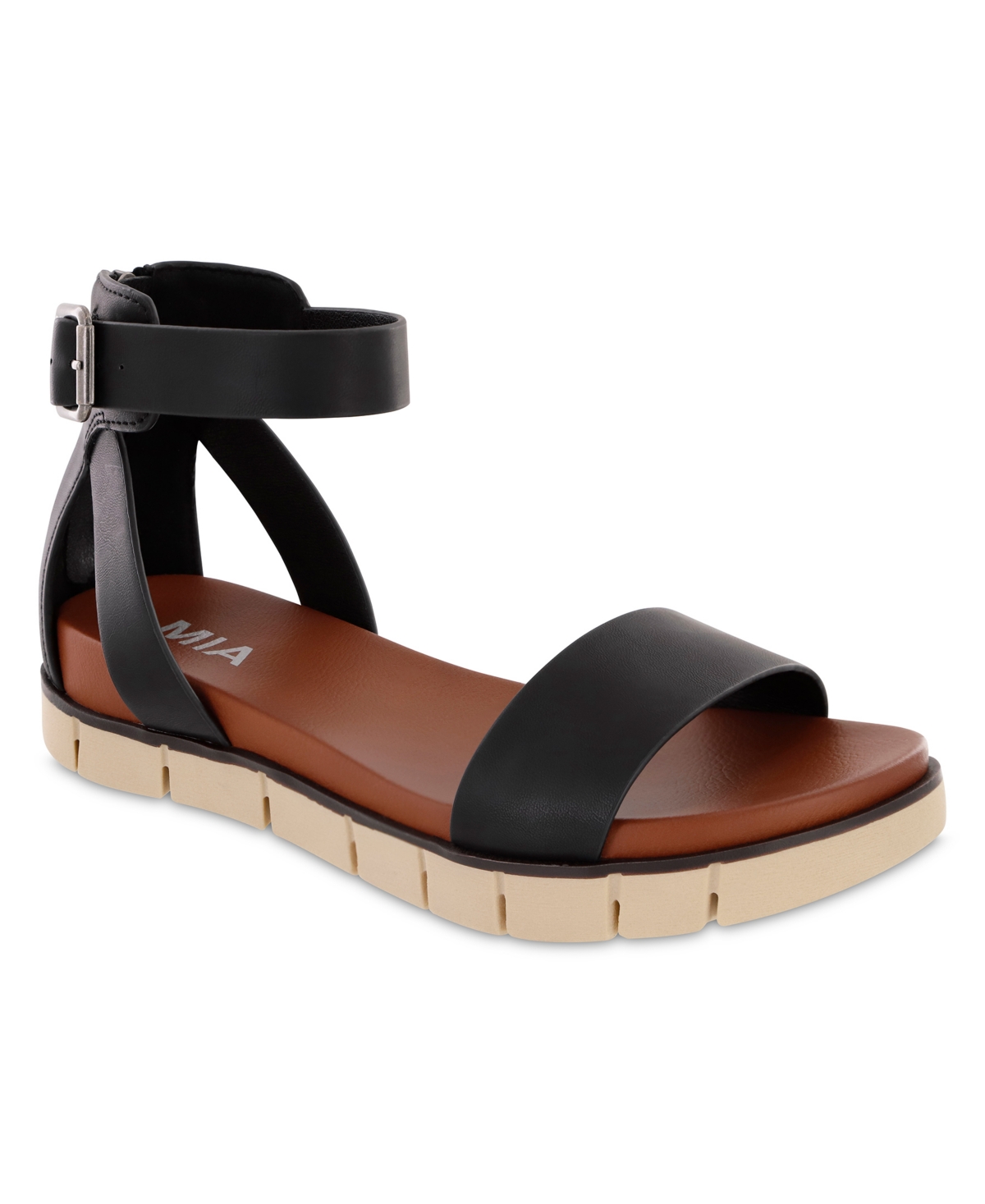 Shop Mia Women's Emilia Round Toe Sandals In Black