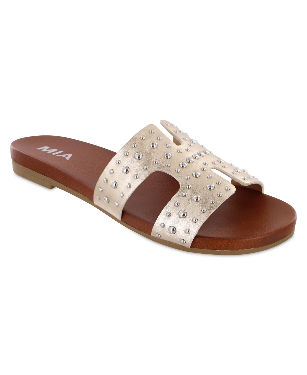 Shop Mia Women's Holston-d Flat Sandals In Soft Gold