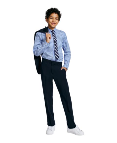 Брюки Tommy Hilfiger Alexander Machine Washable Bi-Stretch Pants для мальчиков, цвет: Тёмно-синий