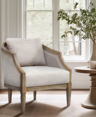 Martha Stewart Hitney 27" Fabric Upholstered Accent Chair
