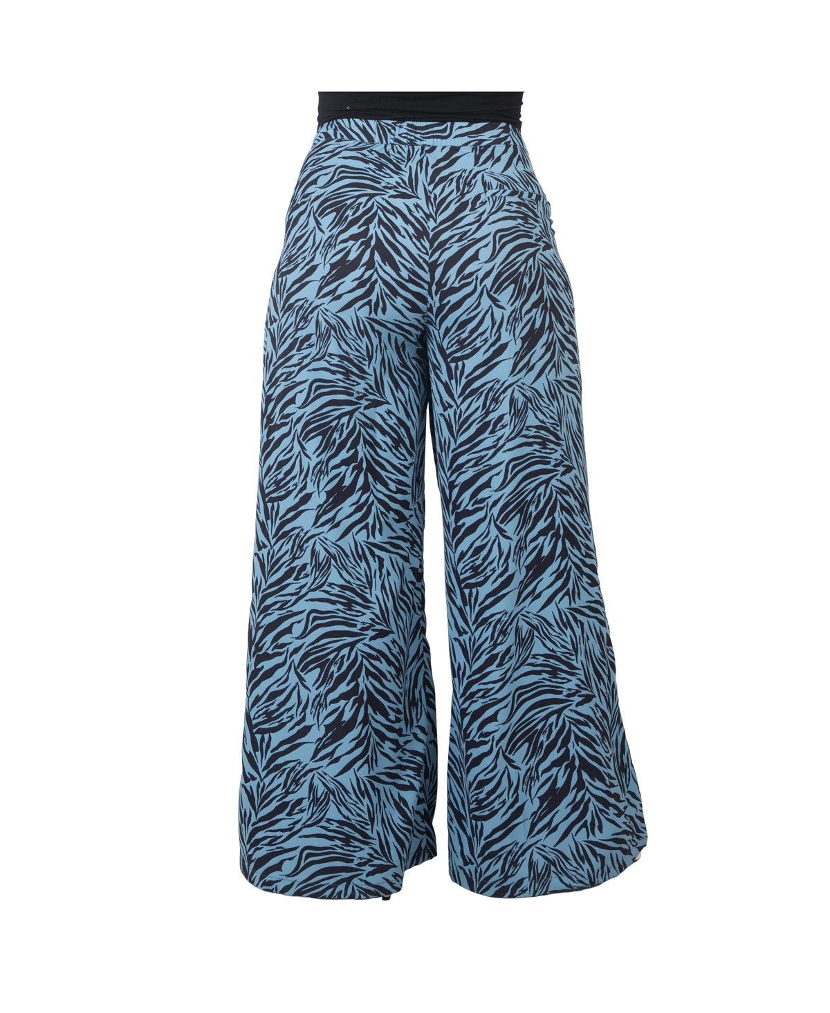 Women's Plus Size Printed High Waist Wide Leg Pants