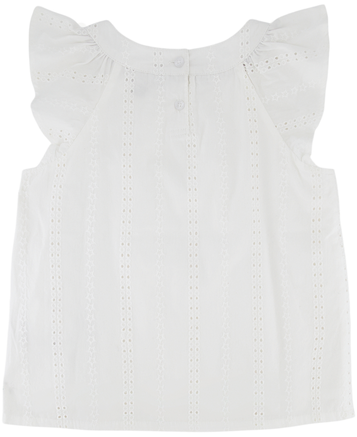 Tommy Hilfiger Toddler Girls Eyelet Trimmed Top