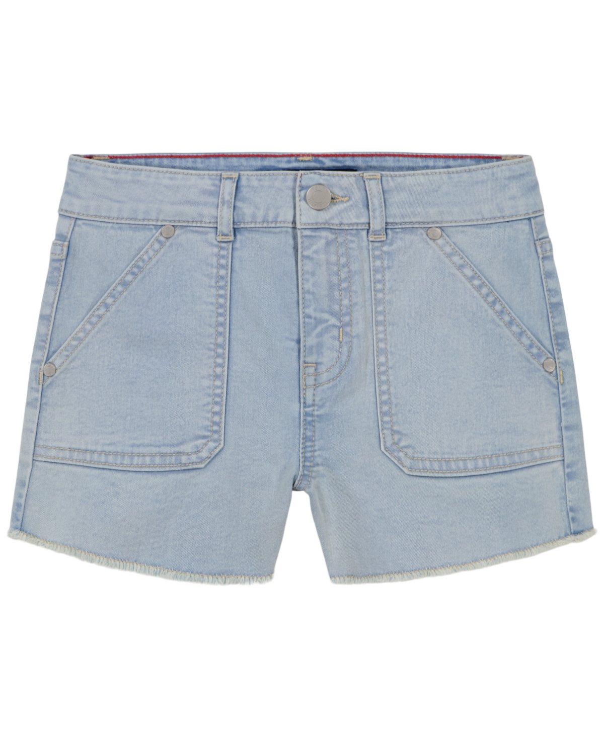 Tommy Hilfiger Big Girls Stretch Denim Frayed Hem Shorts