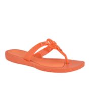 Orange thong sandals deals