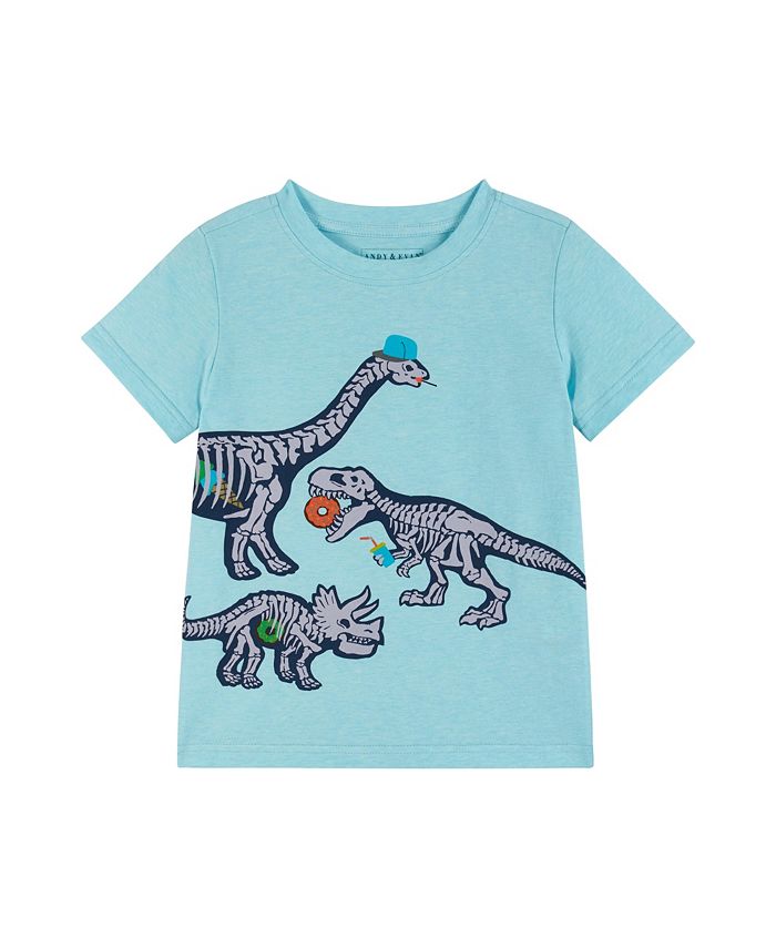 Andy & Evan Dino Print Dress & Legging Set main image 0