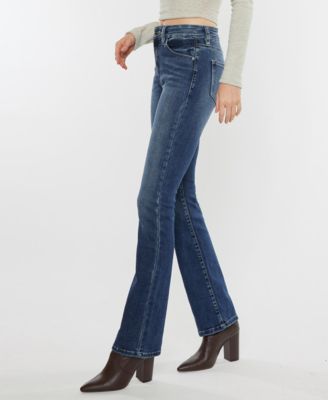 Women's High Rise Skinny Denim Bootcut Jeans
