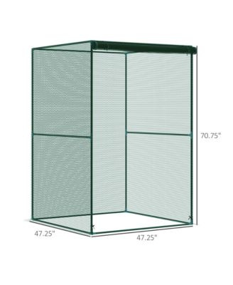 4' x 4' Walk-in Crop Cage, Plant Protectors with Door