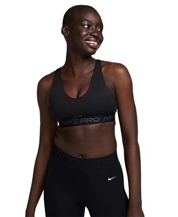 Nike Women's Pro Indy Plunge Medium-Support Padded Sports Bra - Macy's