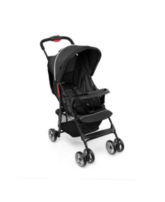 Toddler Travel Stroller for Airplane with Adjustable Backrest and Canopy